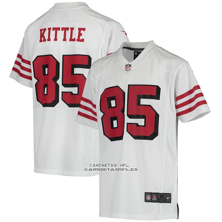Camiseta NFL Game Nino San Francisco 49ers George Kittle Blanco